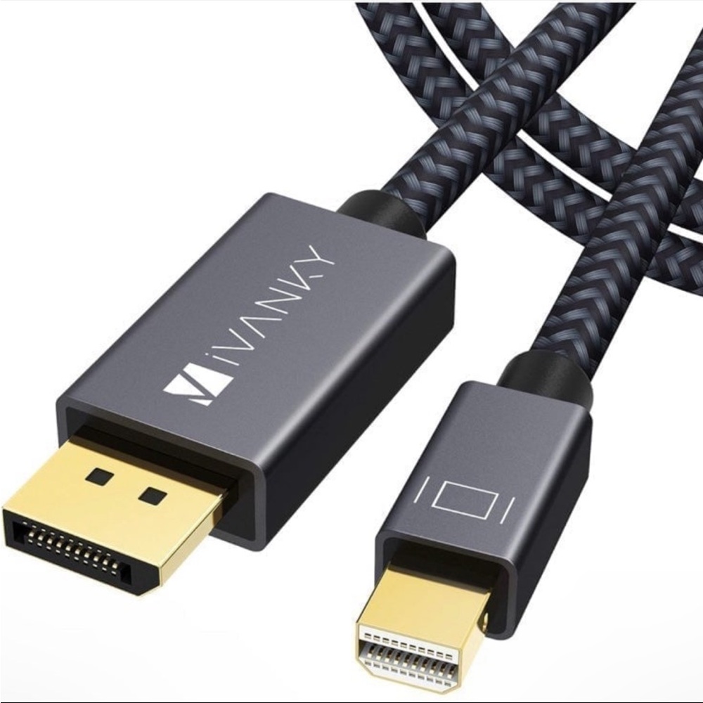SOLD 
DisplayPort to Mini DisplayPort Cable - Black and Gray